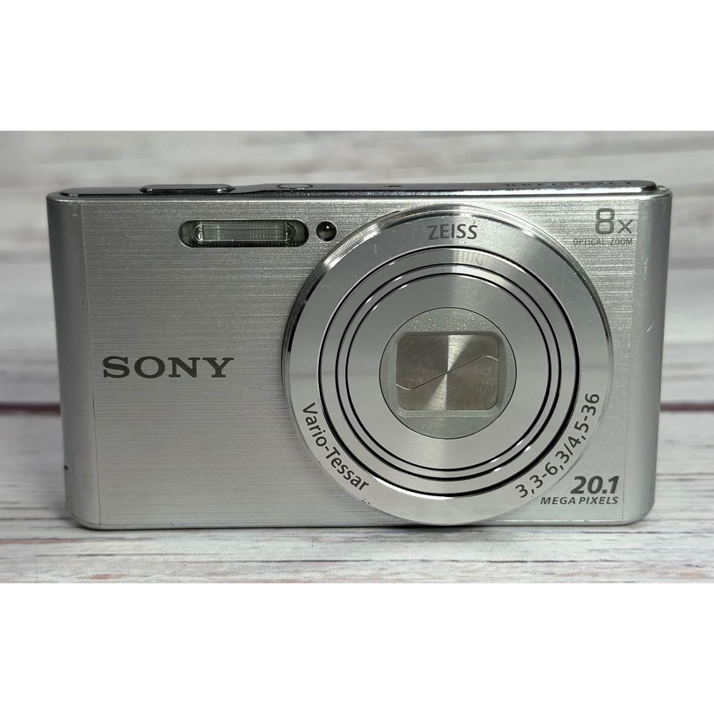 Sony Cyber-shot DSC-W830 Silver Digital Camera 20.1MP 8x Optical Zoom ZEISS Lens - Picture 6 of 11